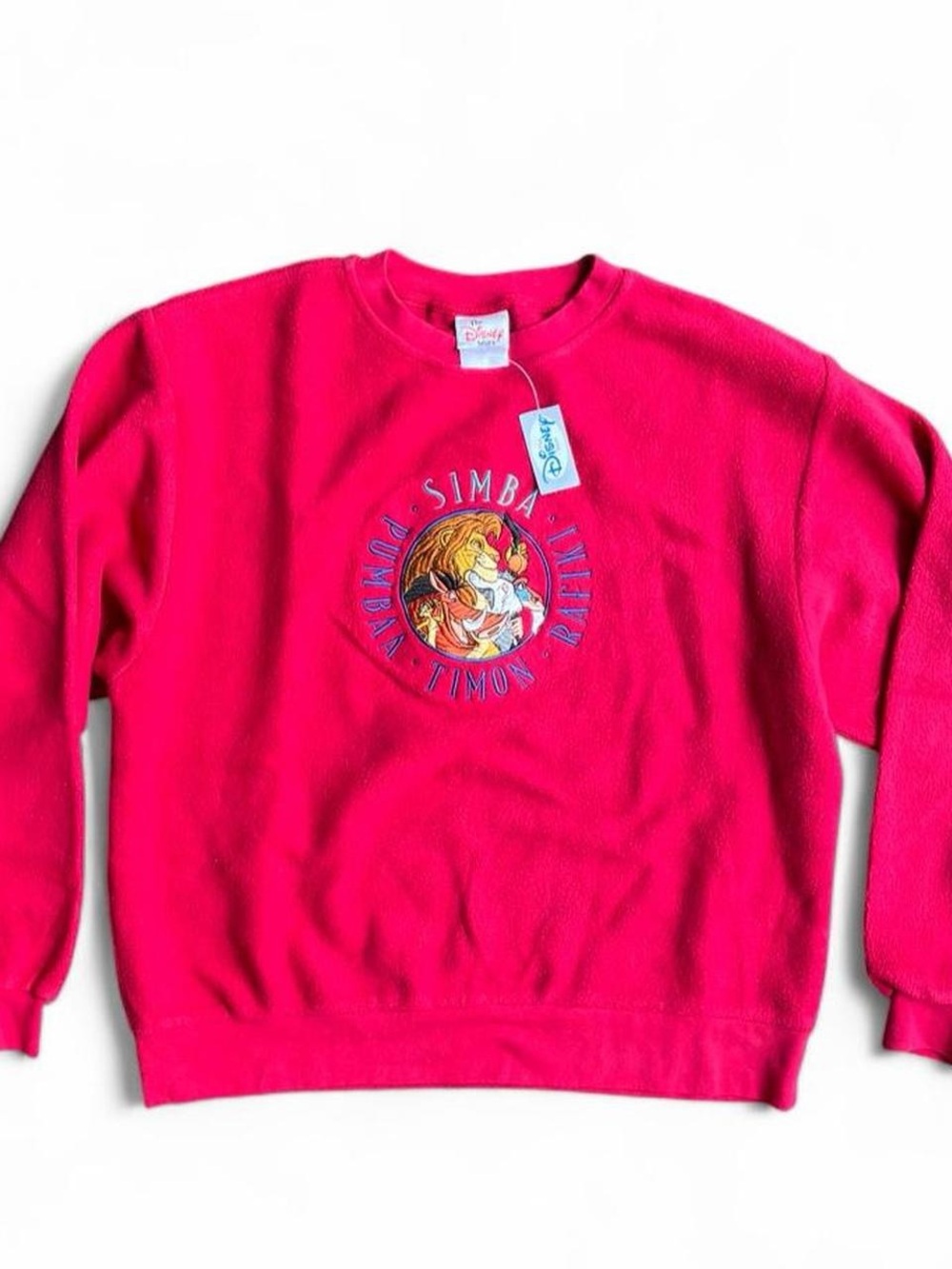 VTG Disney Red The Lion King Graphic Crewneck Sweatshirt Vintage NWT 1994
